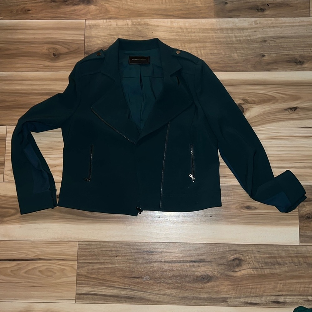 NWOT BCBG MAXAZRIA Forest Green Jacket Size L